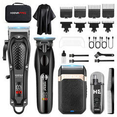 HIENA PRO hair clipper large cutting head for precise professional cuts at home