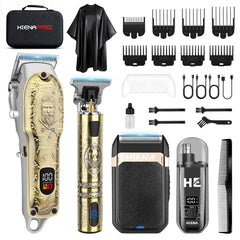 HIENA PRO hair clippers kit main view for professional at-home grooming
