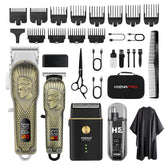 HIENA PRO professional hair clipper cordless handle enables precise home haircuts.