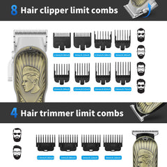 HIENA PRO zero-gap trimmer with limiting combs ideal for detailing.