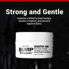 Aplicación localizada de High Time Bump Stopper Sensitivo en zonas irritadas