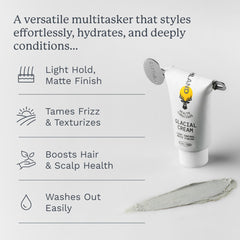 Highland Glacial Cream pump dispenser for easy application on damp or dry hair
