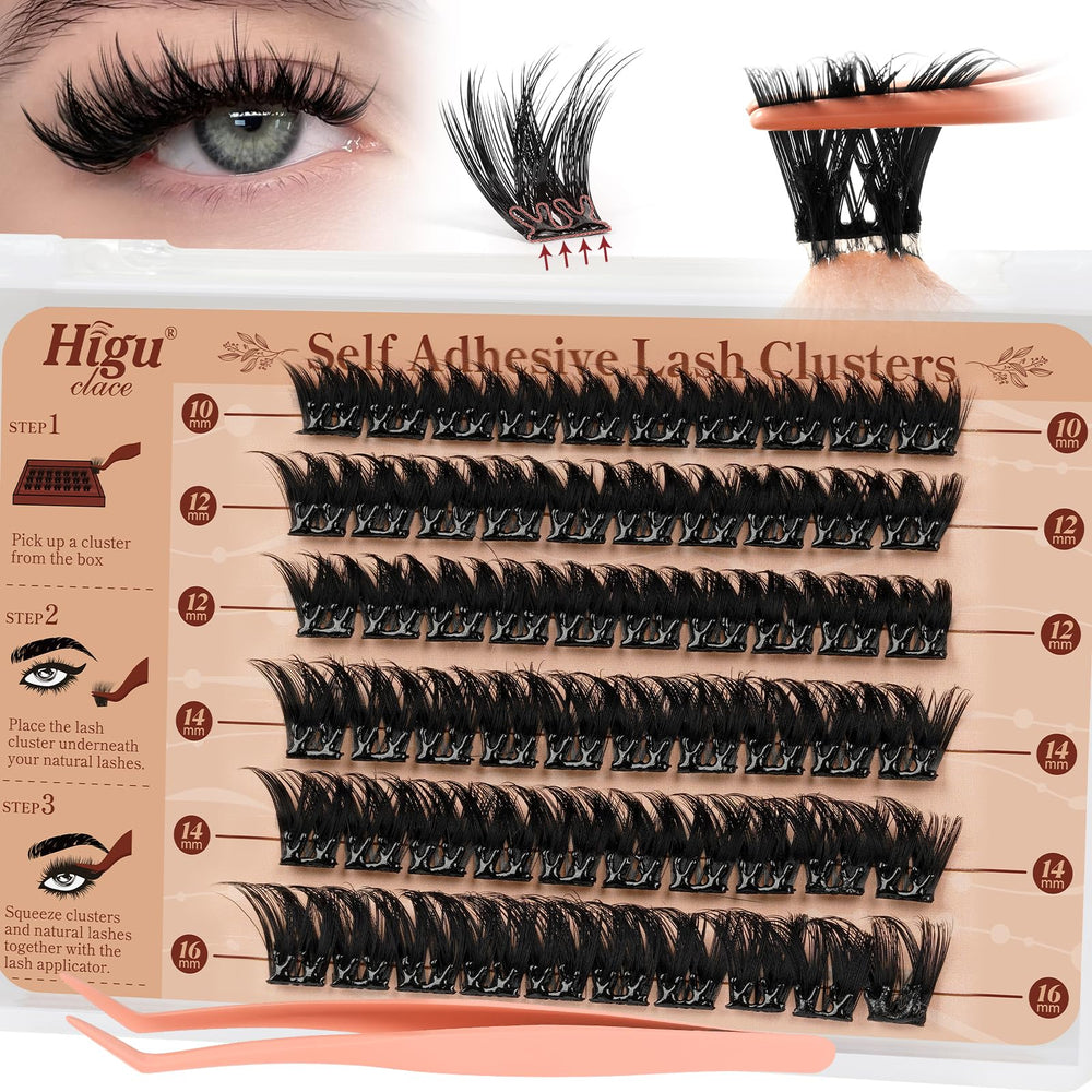 Higu Clace 60pcs lashes with mixed lengths for customizable eye definition and easy party-ready looks.