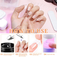 HiLemon press-on nails after application showing seamless finish