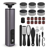HILUDEER electric foot file cordless with USB recharge for salon-like pedicures at home