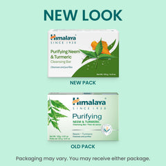 Himalaya purifying neem turmeric cleansing bar face and body use ready for daily cleanse.