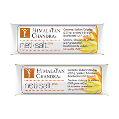 Himalayan Chandra Neti Salt Plus sachet open showing premixed salt packets
