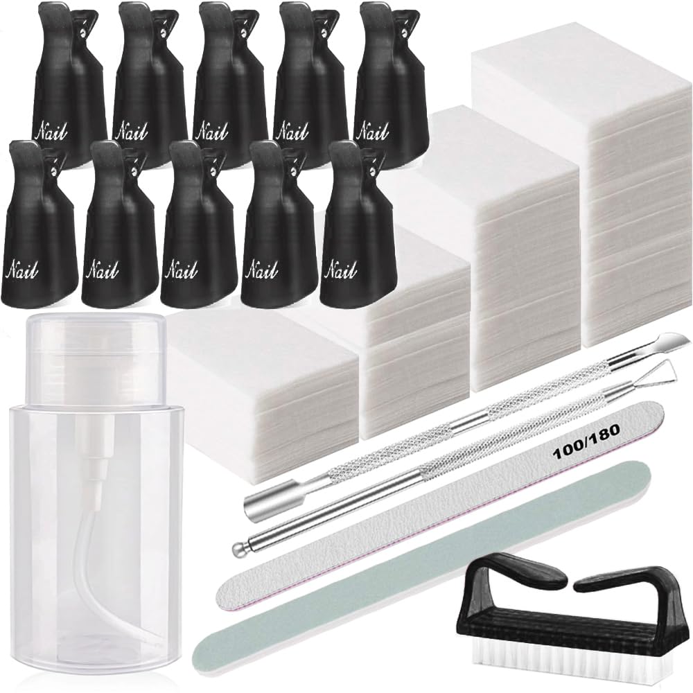 HiMo nail polish gel remover clip set with secure fit for quick color changes