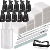 HiMo nail polish gel remover clip set with secure fit for quick color changes