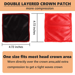 Himoswis crown patch soft silk closeup highlighting breathable fabric