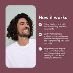 hims max volume shampoo scalp image demonstrates targeted cleansing without moisture loss