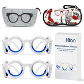 Hion motion sickness glasses foldable compact design for travel and storage