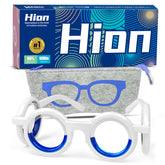 Hion Motion Sickness Glasses folded-compact for easy travel and storage.