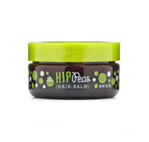Hip Peas hair balm jar closeup shows safe, gentle styling option for all ages.