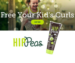 Hip Peas Natural Curl Tamer packaging highlighting toxin-free formula and scent