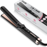 HITTIONA 360° airflow styler shown with LCD display for precise temperature control.