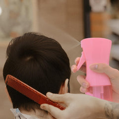 HIVEKLY double-sided edge brush pink for versatile styling and precision combing