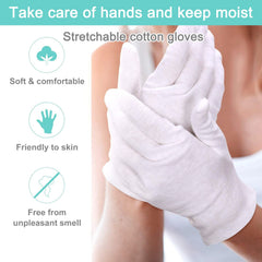 HJDHS cotton kids gloves wear-night demonstrates overnight moisturizing convenience