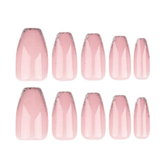 Hkanlre press-on nails on finger showing easy fit