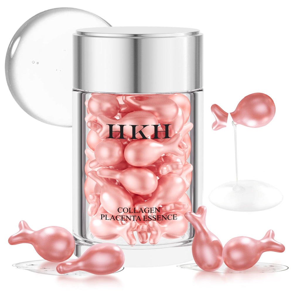 HKH Retinol Serum Capsules close-up showing precise dosing for smoother skin