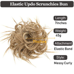 HMD Tousled Updo backview shows full bun illusion with comfortable wear.