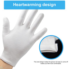 HMNYSOL thick cotton gloves close-up reveal soft feel for comfortable wear.