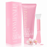 HNMTWQ gentle body hair removal cream application for mess-free prep and smooth skin.