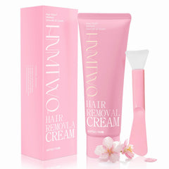 HNMTWQ gentle body hair removal cream application for mess-free prep and smooth skin.