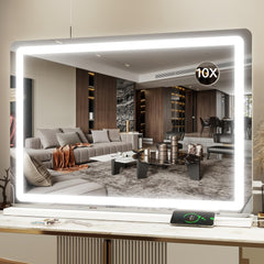HNV Vanity Mirror 31x21 large view for full upper-body makeup application.