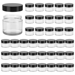 11 Hoa Kinh clear 2oz glass jar with lid shows contents for quick identification and organization.