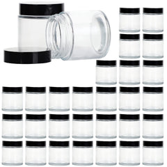 11 Hoa Kinh 4oz glass jar with black lid for airtight cream storage on the go.