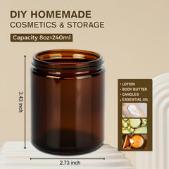 Hoa Kinh amber glass jar closeup shows UV protection for sensitive contents