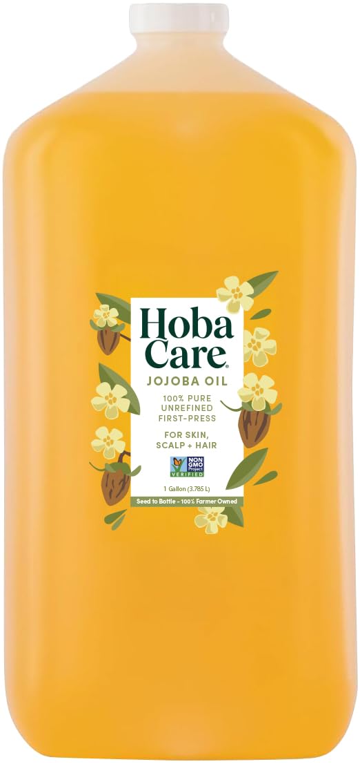 HobaCare Bulk Jojoba Oil pours smoothly for skin care routines and blends