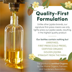 HobaCare Jojoba Oil on face providing lightweight hydration.
