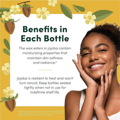 HobaCare jojoba oil skin absorption shows lightweight hydration on face and body.