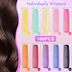 HOFASON 10-color mini combs in vibrant shades for quick styling.