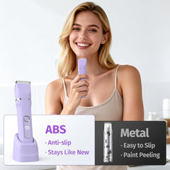 HOHOLE bikini trimmer LCD display highlights battery status at a glance