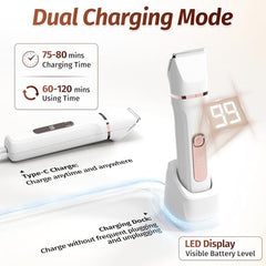 HOHOLE Bikini Trimmer precision head for delicate facial shaping and cleanup.