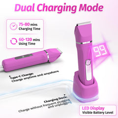 HOHOLE nose hair trimmer for safe, quick nose grooming