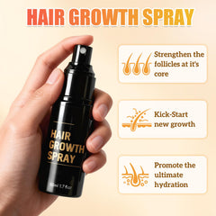 Holyarm Hair Growth Spray application ends demonstrates smoothing ends for a sleek look