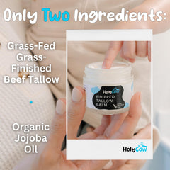 HolyCow Tallow unscented with herb-infused notes offers subtle lavender rose aroma