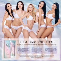 HOLYOM B Flat Belly Firming Cream thighs-tone demonstrates targeted tightening and improved texture.