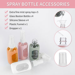 HOMBYS clear BPA-free glass body showcases liquids safely.