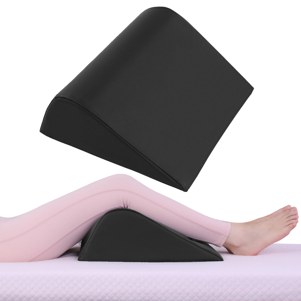 HOMBYS wedge bolster arc-design image showing curved knee support for massage