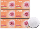 Home Sweet Bundles Caress Daily Silk Bar Gift Set with sponge for a spa-like shower.