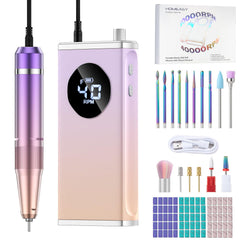 homeasy electric nail drill 40000rpm front view for fast gel or acrylic removal.