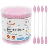 HOMEFOX algodón rosa con punta precisa para limpieza delicada y maquillaje