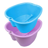HOMELEX two-pack foot soaking tub in purple and blue for at-home use.