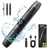 HOMETALL Rechargeable nose hair trimmer in compact design for easy travel grooming.