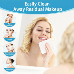 HOMEXCEL Face Towels square 7.87in size for precise makeup removal